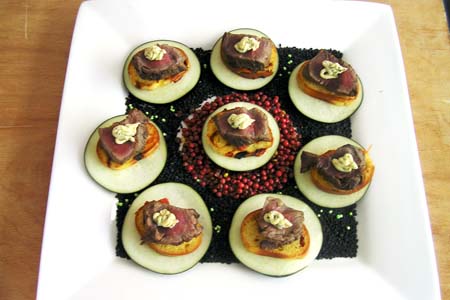 Filet Mignon Béarnaise on Crostini