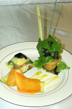 Aspic of  Florida Lobster with Caviar and Chopped Eggs