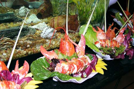 Maine Lobster Salad in a Natural Shell